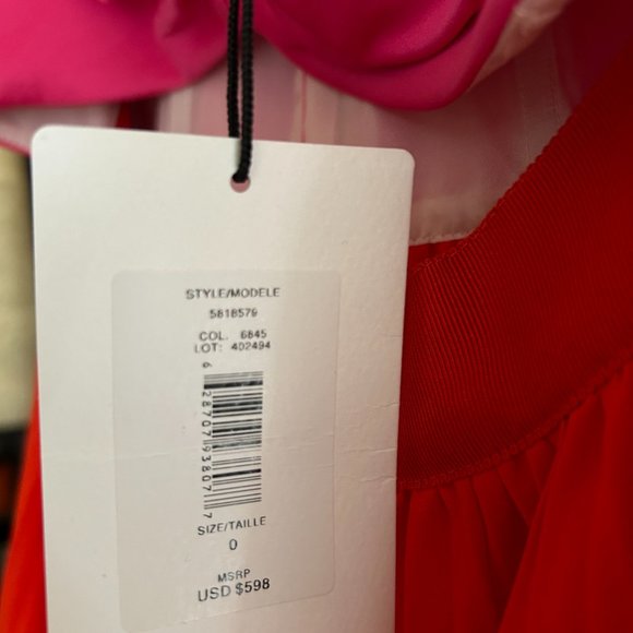 Pink AMUR Cleopatra Pleated One-Shoulder Midi Dress - Picture 5 of 5